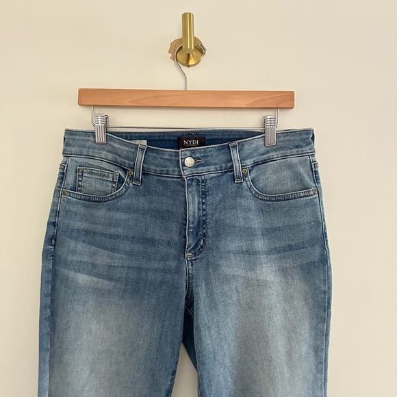 NYDJ Alina Ankle High Rise Denim Skinny Leg Jeans Blue 10 - Picture 4 of 9